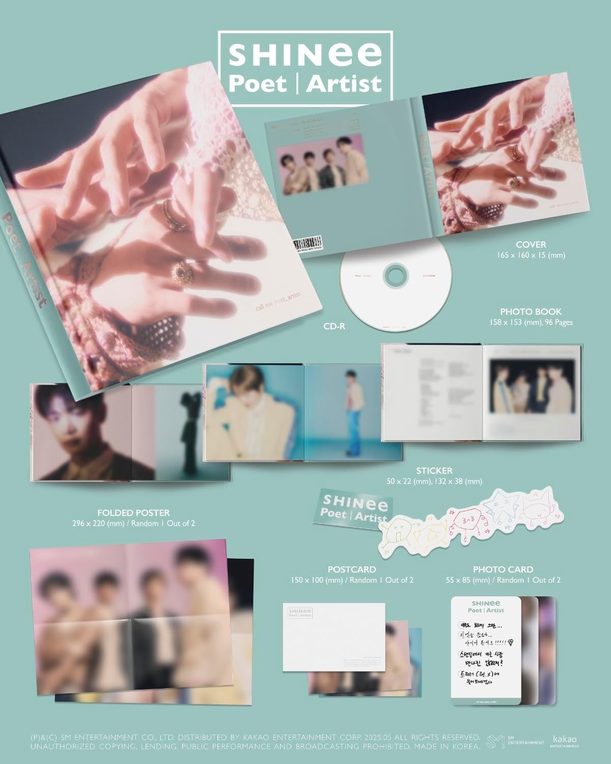 Amazon.com: SHINee Poet | Artist [Photo Book Ver.] single Album +